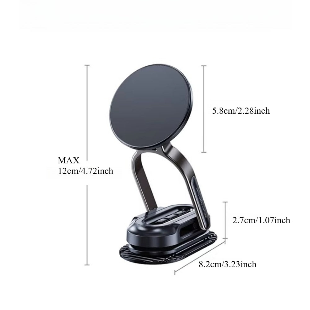 Magnetic Foldable Phone Holder – Mini Portable for Outdoor Travel, Gym, Treadmill, Airplane, Desktop & Selfie Stick – Compact On-the-Go Shooting Stand