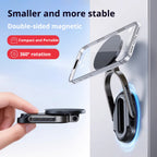 Magnetic Foldable Phone Holder – Mini Portable for Outdoor Travel, Gym, Treadmill, Airplane, Desktop & Selfie Stick – Compact On-the-Go Shooting Stand