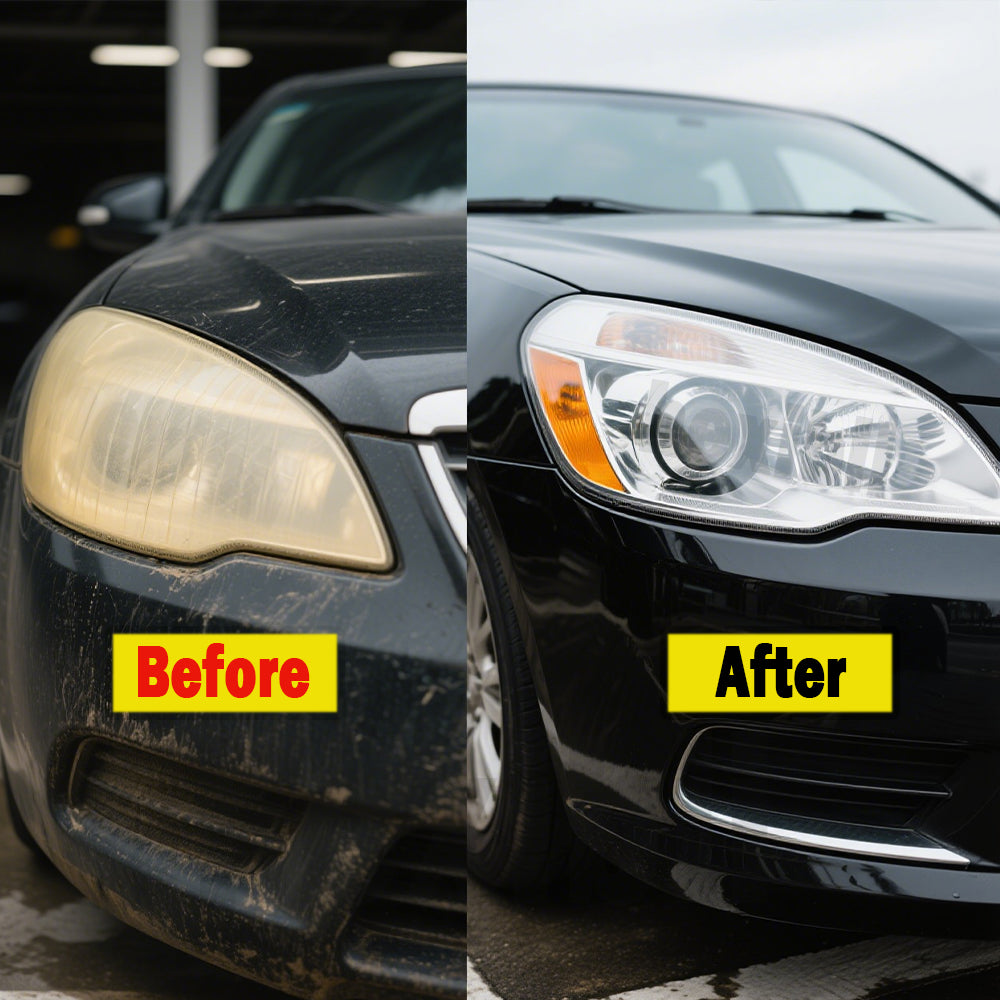 HEXIBII 8.5oz Car Headlight Restoration Kit - Automotive Headlight Oxidation Yellowing Scratches Blurring Remover, Headlight Refurbishment Repair Agent