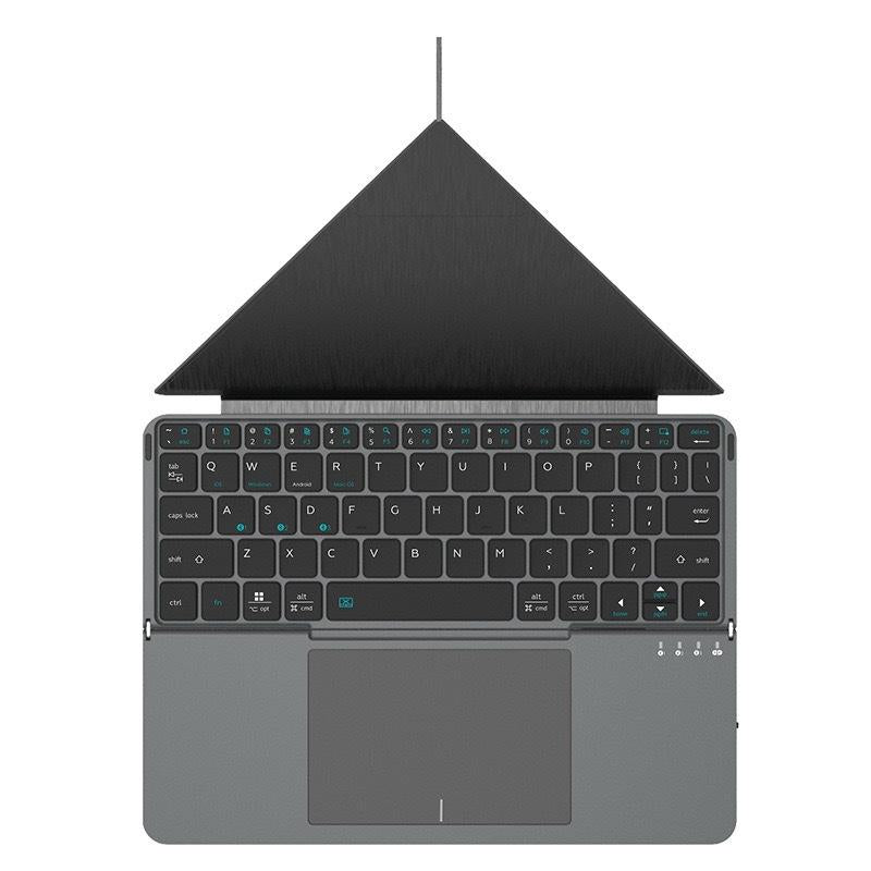 Portable Wireless BT Foldable Keyboard New Detachable Leather Stand for Tablet Phone Touch Typing Mini Keyboard with Ergonomic Design