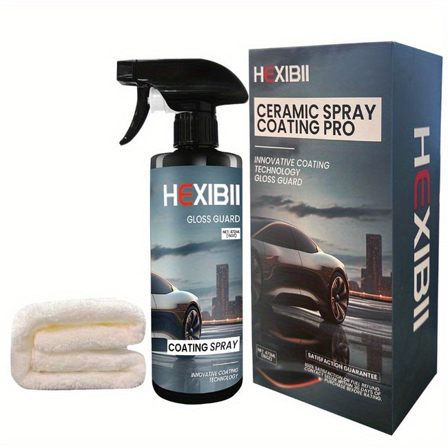 Coating For Cars, 16 Oz/Bottle - Hydrophobic Ceramic Car Wax Spray With Added UV Protection - Long Ladting Shiny Car Care Hover Image