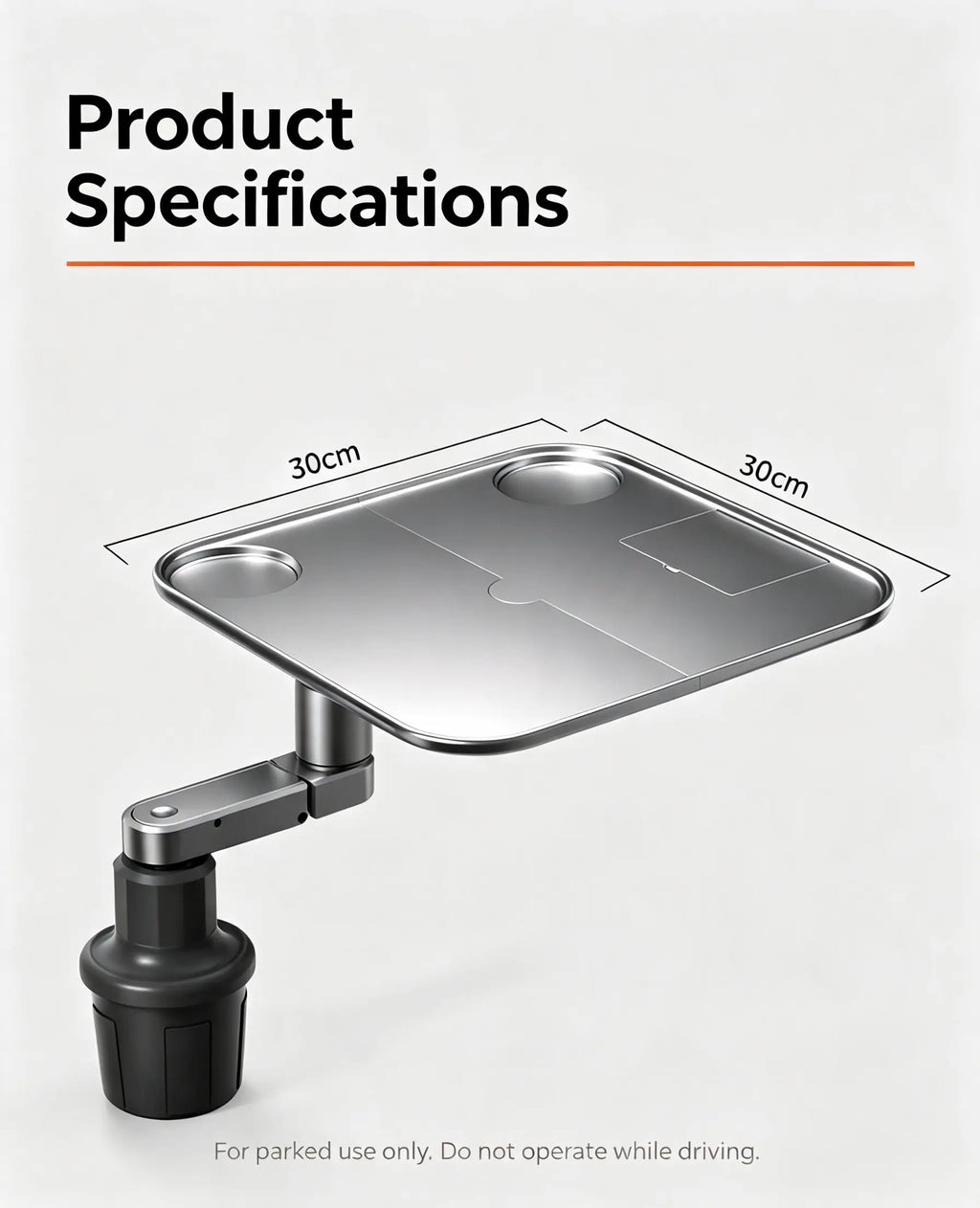 Foldable Car Cup Holder Tray 360 Adjustable Car Food Table Portable Car Desk with Free Adapter Silicone Pad Car Travel Eating Work Table for EV SUV Sedan Road Trip Camping tiktokshopbacktoschool,back to school,back to school haul
