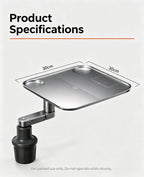 Foldable Car Cup Holder Tray 360 Adjustable Car Food Table Portable Car Desk with Free Adapter Silicone Pad Car Travel Eating Work Table for EV SUV Sedan Road Trip Camping tiktokshopbacktoschool,back to school,back to school haul