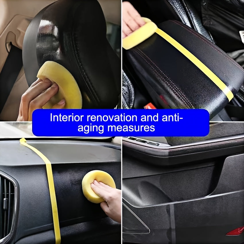 Plastic Restorer For Cars Ceramic Plastic Coating Car Dashboard, Door Plastics, Window Strips, Roof Rails Leather Polish & Rubber Bumper Repair