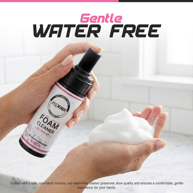 Multipurpose foaming cleaner,Shoe Cleaner Kit for Sneaker, foam cleaner for car,Cleaning Kit, Sneaker 5.3Oz with 2 Brush & Microfiber Towel Included, Shoe, Suede, Boot, Canvas, PU, Fabric, etc,Clear Hover Image