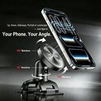 HEXIBII Leggy Mount , 360 Degree Rotating/Clip on Car Phone Holder Universally ABS Phone Mount for Secure Handfree Driving Holder for Car