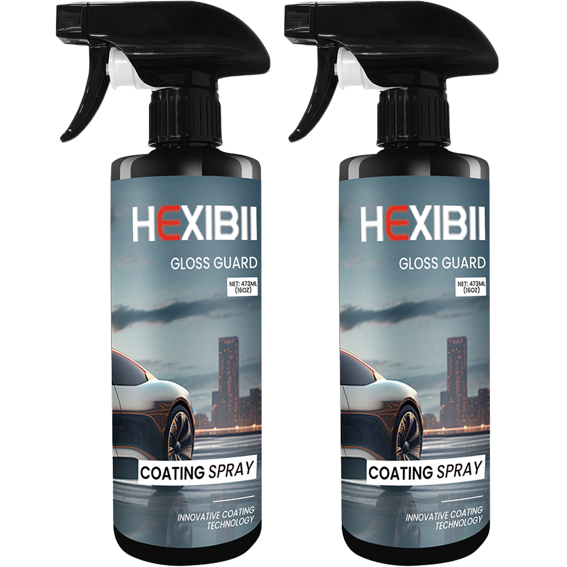 Coating For Cars, 16 Oz/Bottle - Hydrophobic Ceramic Car Wax Spray With Added UV Protection - Long Ladting Shiny Car Care