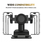 360 Degree Rotating/Clip on Car Phone Holder Universally ABS Phone Mount for Secure Handfree Driving Holder for Car
