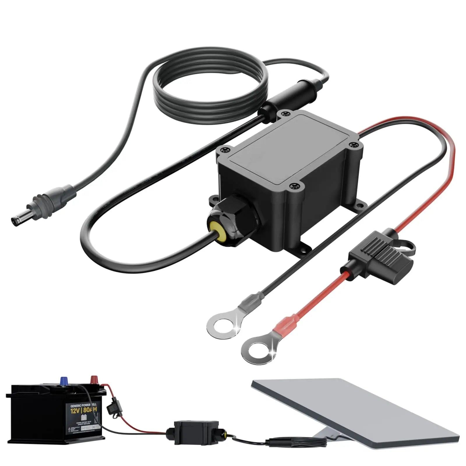 Starlink Mini Battery Adapter Conversion Kit with Boost Module, 12/24V DC Input Step-Up to 30V 3.5A, 105W Stable Continuous Output, 9.8FT DC Cable, IP68 Rated (TikTokShopBackToSchool)