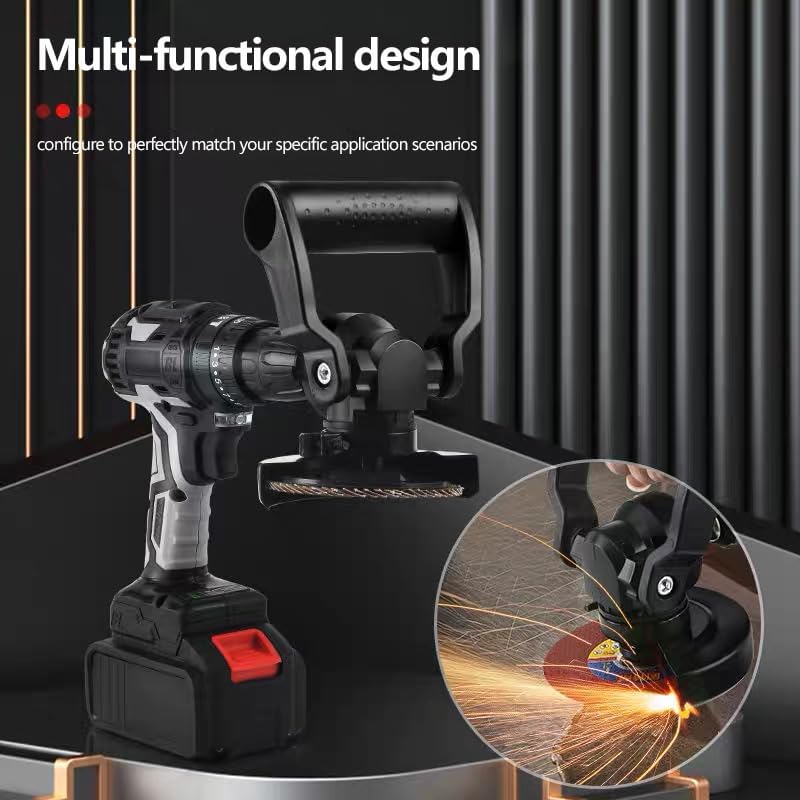 Generic Right Angle Drill Attachment, 90 Degree Drill Adapter, Convert Cordless Drills to Angle Grinders, Durable, Universal Adapter, Safety Grinder Guard