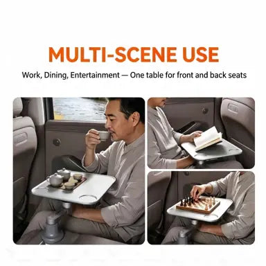 Foldable Car Cup Holder Tray 360 Adjustable Car Food Table Portable Car Desk with Free Adapter Silicone Pad Car Travel Eating Work Table for EV SUV Sedan Road Trip Camping tiktokshopbacktoschool,back to school,back to school haul
