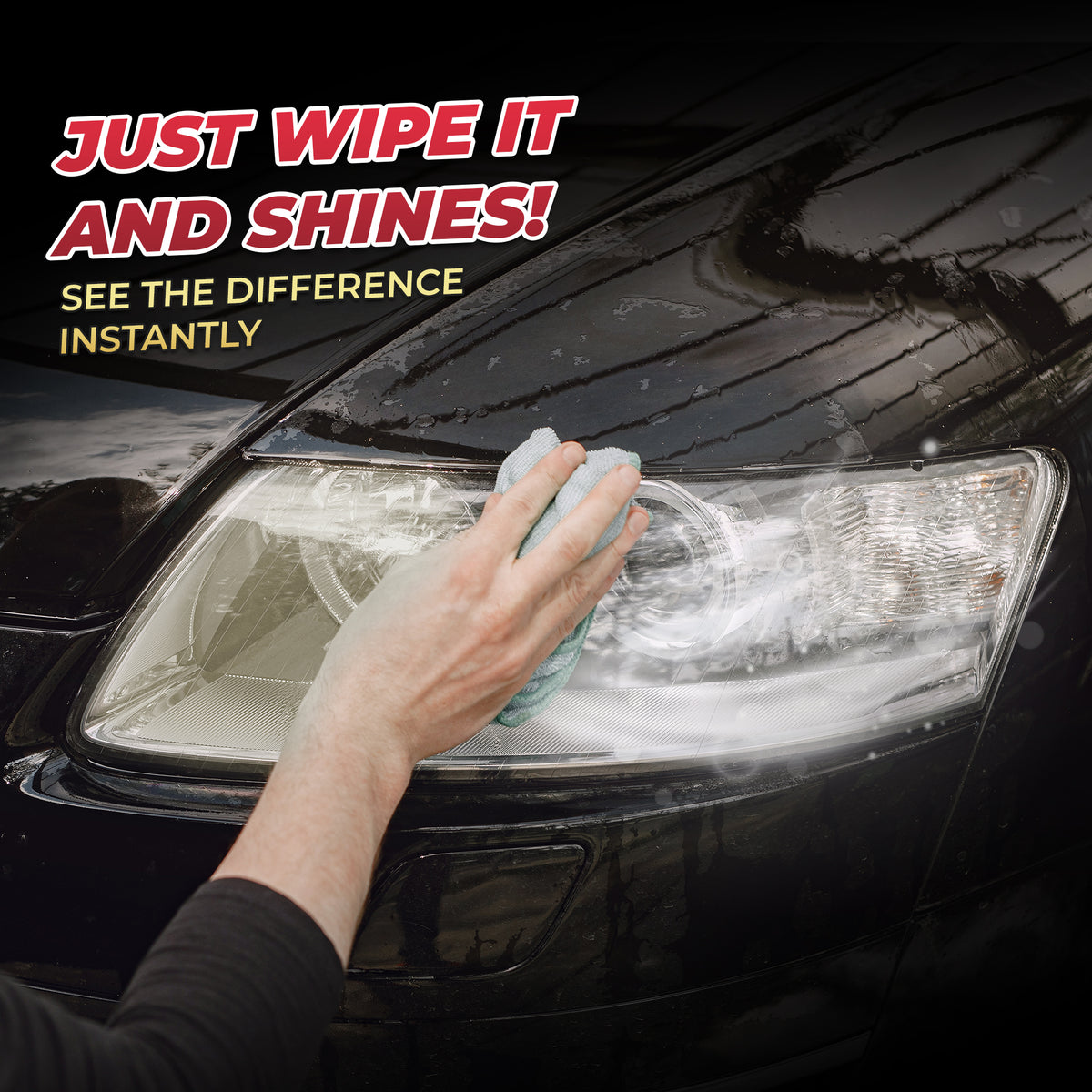 HEXIBII 8.5oz Car Headlight Restoration Kit - Automotive Headlight Oxidation Yellowing Scratches Blurring Remover, Headlight Refurbishment Repair Agent