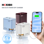 HEXIBII E11 65W SiC Fast Charger, Wall Charger with Auto Power-Off Safety, Dual Port USB-C & USB-A Power Adapter for iPhone 15/16/17/18 Pro Plus Pro Max, MacBook Pro, Galaxy, Pixel, iPad,and more