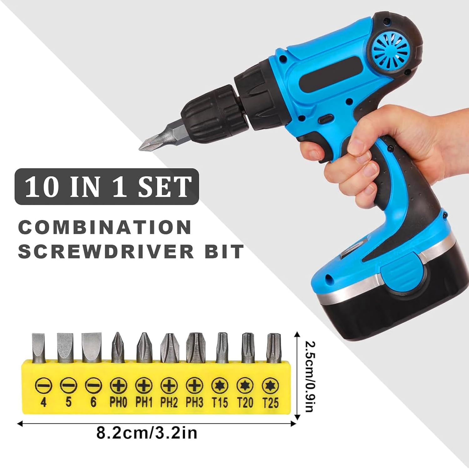 17Pcs Flexible Drill Bit Extension, Include 3Pcs Rotatable Socket Adapter 2Pcs Hex Shank 105° Right Angle Drill Attachment 10 Short Screwdriver Bits 90° Angled Bits and Bendable Extension