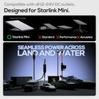 Starlink Mini Battery Adapter Conversion Kit with Boost Module, 12/24V DC Input Step-Up to 30V 3.5A, 105W Stable Continuous Output, 9.8FT DC Cable, IP68 Rated (TikTokShopBackToSchool)