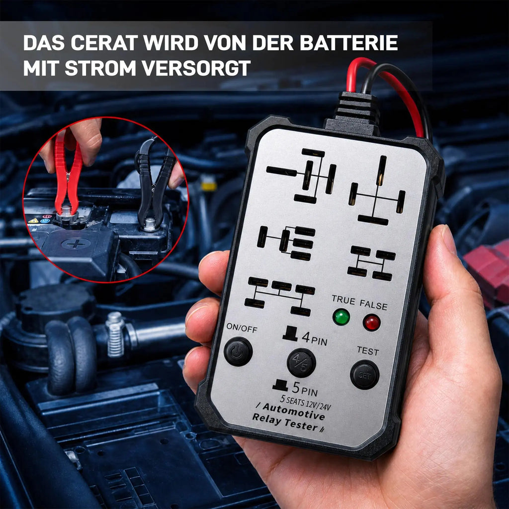 12V-24V Battery Relay Tester - Automotive Voltage Tester with LED Indicator, Copper Wire Digital Electronic Repair Tool for Fast Car Circuit Troubleshooting & Repair (Father's Day Gift, Summer Wins, Summer Finds), Digital Automotive Tester tiktokshopbackt