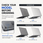 Ultra Slim Matte MacBook Case with Foldable Kickstand, Anti-Fingerprint Shockproof Protective Hard Shell Cover for MacBook Air / Pro