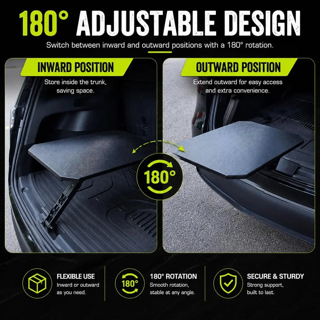 Rear Cargo Table for Honda HR-V 2023-2026, 23.6x15.7" Foldable SUV Tailgate Storage Shelf with Support Legs & Adjustable Arm, Functional Easy Clean Accessory for Outdoor Cooking & Outdoor Work, Sturdy,back to school,back to school haul