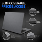 Ultra Slim Matte MacBook Case with Foldable Kickstand, Anti-Fingerprint Shockproof Protective Hard Shell Cover for MacBook Air / Pro