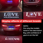 HEXIBII Compatible with LED License Plate Light for Tesla BMW Audi Volkswage Models, Rear Trunk Light with Stylish Projection Feature ,motherdaygift,Decorative lights (Trust in God , love,Valentine's Day gift ),back to school,back to school haul