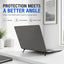 Ultra Slim Matte MacBook Case with Foldable Kickstand, Anti-Fingerprint Shockproof Protective Hard Shell Cover for MacBook Air / Pro