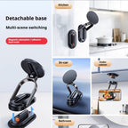Magnetic Foldable Phone Holder – Mini Portable for Outdoor Travel, Gym, Treadmill, Airplane, Desktop & Selfie Stick – Compact On-the-Go Shooting Stand