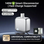 HEXIBII 140W Physical-Disconnect Battery Guard, Anti-Overcharge Protection for Safe Overnight Charging, Smart Auto Stop Charging Protector , Universal for Phones, Laptops & Tablets, Full Battery Auto Disconnect, Overcharge Protection