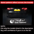 HEXIBII Compatible with LED License Plate Light for Tesla BMW Audi Volkswage Models, Rear Trunk Light with Stylish Projection Feature ,motherdaygift,Decorative lights (Trust in God , love,Valentine's Day gift ),back to school,back to school haul