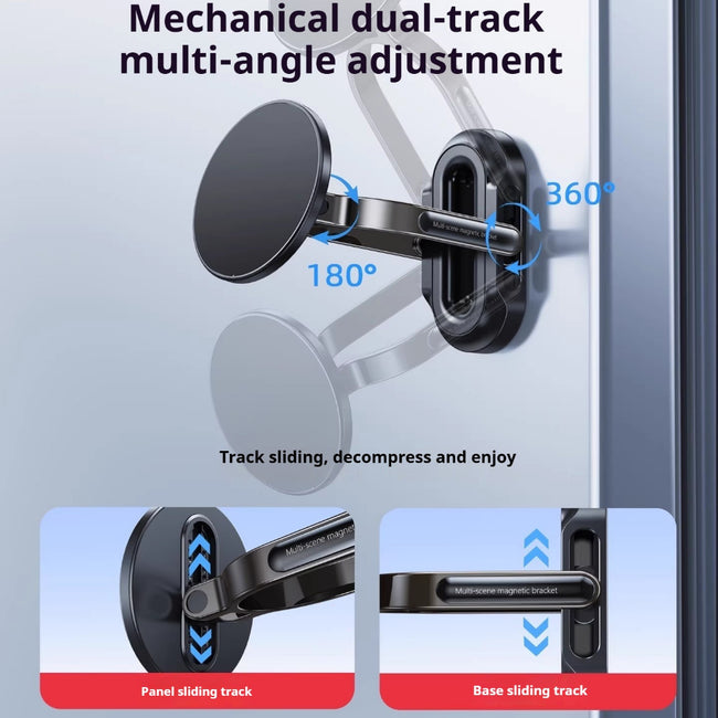 Magnetic Foldable Phone Holder – Mini Portable for Outdoor Travel, Gym, Treadmill, Airplane, Desktop & Selfie Stick – Compact On-the-Go Shooting Stand Main Image