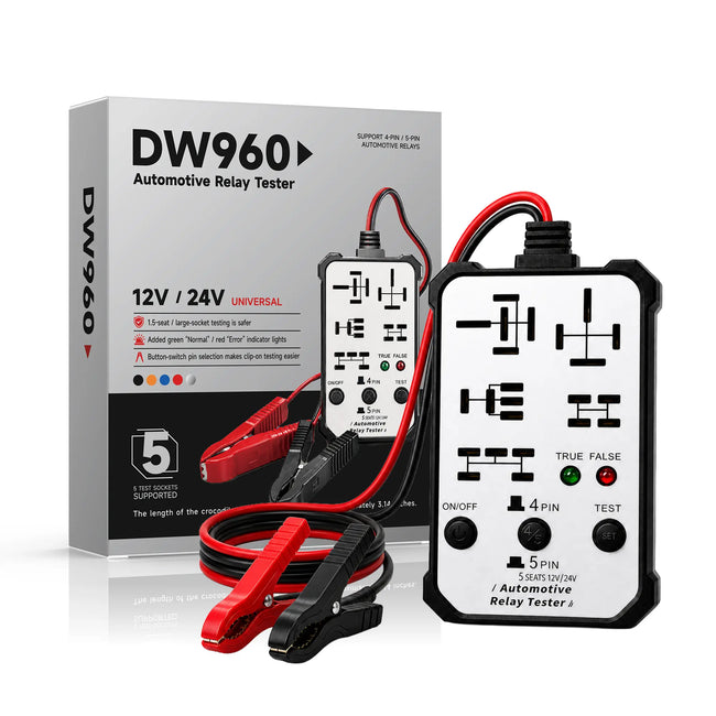 12V-24V Battery Relay Tester - Automotive Voltage Tester with LED Indicator, Copper Wire Digital Electronic Repair Tool for Fast Car Circuit Troubleshooting & Repair (Father's Day Gift, Summer Wins, Summer Finds), Digital Automotive Tester tiktokshopbackt Hover Image