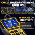 Hexibii 2-in-1 OBD2 Scanner Car Battery Tester ,PRO OBD2 Scanner Diagnostic Tool, Car Code Reader with Battery Tester, Check Engine Code Reader with Reset OBDII, Real-Time Date, DTC Lookup, Scan Tool for All OBDII Protocol Cars Since 1996 summervibes,summ