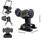 360 Degree Rotating/Clip on Car Phone Holder Universally ABS Phone Mount for Secure Handfree Driving Holder for Car
