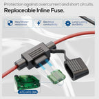 Starlink Mini Battery Adapter Conversion Kit with Boost Module, 12/24V DC Input Step-Up to 30V 3.5A, 105W Stable Continuous Output, 9.8FT DC Cable, IP68 Rated (TikTokShopBackToSchool)