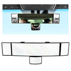 15" Rear View Mirror with Baby Mirror, Panoramic Anti-Glare Wide Angle Convex