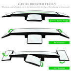 15" Rear View Mirror with Baby Mirror, Panoramic Anti-Glare Wide Angle Convex
