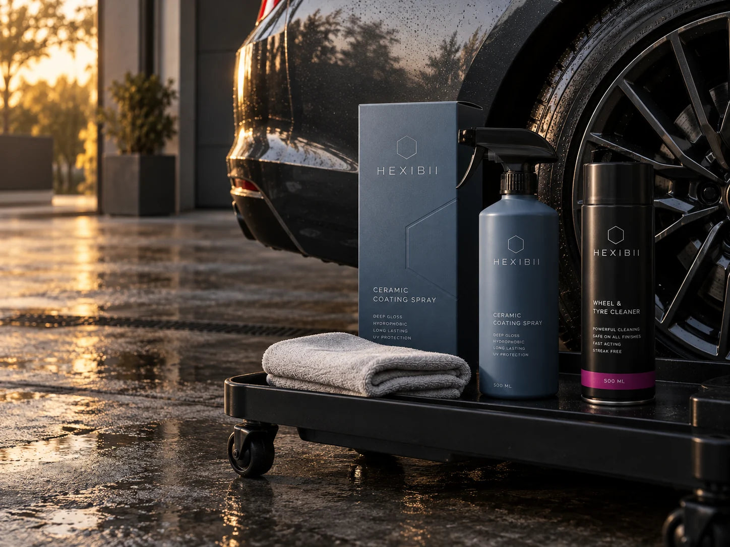 Car-care collection scene